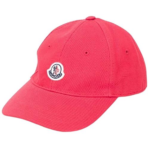 Moncler Logo Baseballkasket Lyserød 54 cm  Rød  54 cm  mand