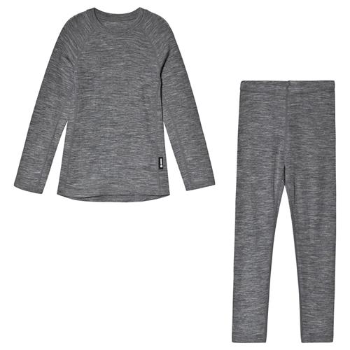 Reima Kinsei Thermal Sæt Melange Grey 80 cm    80 cm  Unisex