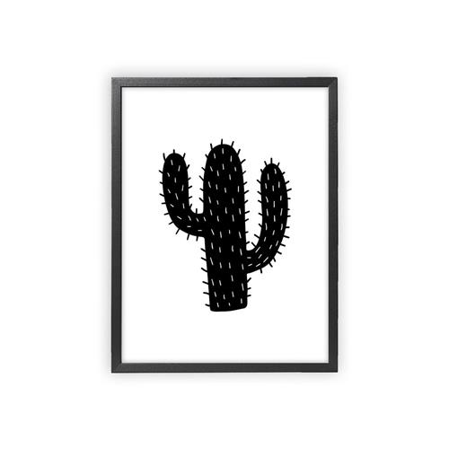 XO Posters Poster Cactus Black One Size      Unisex