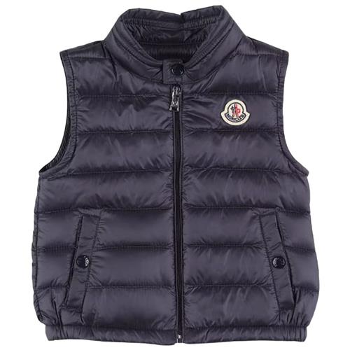 Moncler New Amaury Ned Vest Navyblå 2 Y  Blå  2 år  Unisex