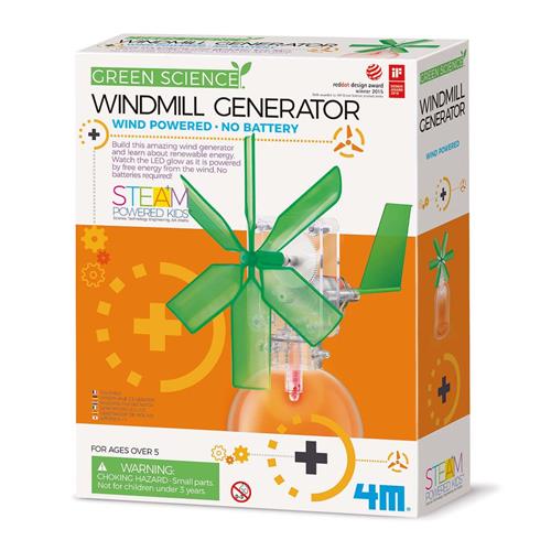 4M Windmill Generator DIY Set 6-10 Y      Unisex