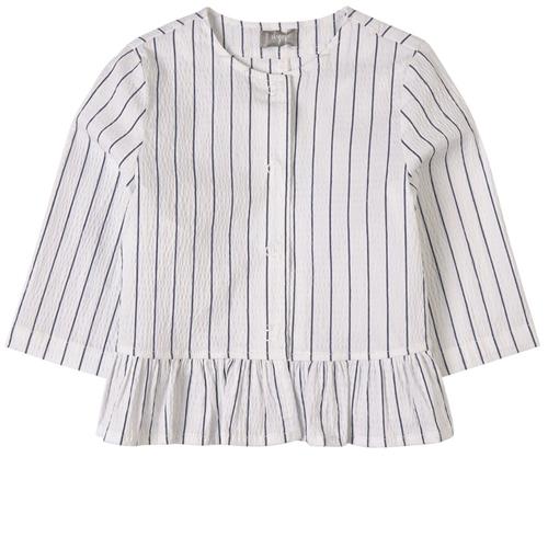 Il Gufo Stribet Jakke Hvid 4 Y    4 år  Unisex