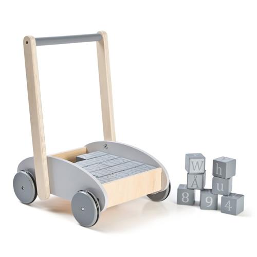 Stoy Baby Walker with Block Grey 1-2 Y      Unisex