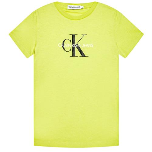 Calvin Klein Jeans Logo T-shirt Gul 6 Y  Gul  6 år  Unisex