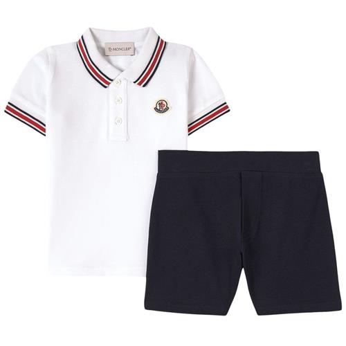 Moncler Top Og Shorts-set Hvid 12-18 months  Hvid  12-18 måneder  mand