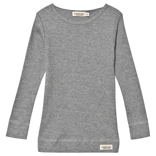 MarMar Copenhagen Rib T-shirt Gråmeleret 9 Y  Grå  9 år  Unisex