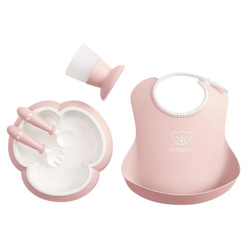 BabyBjörn Middagssæt Med Hagesmæk Pulver Pink One Size      Unisex