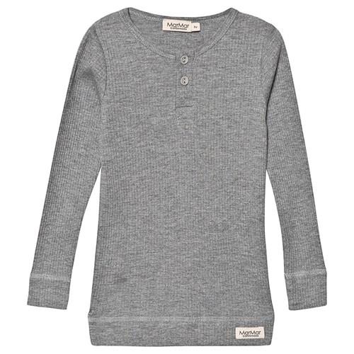 MarMar Copenhagen Rib T-shirt Gråmeleret 3 Y  Grå  3 år  Unisex