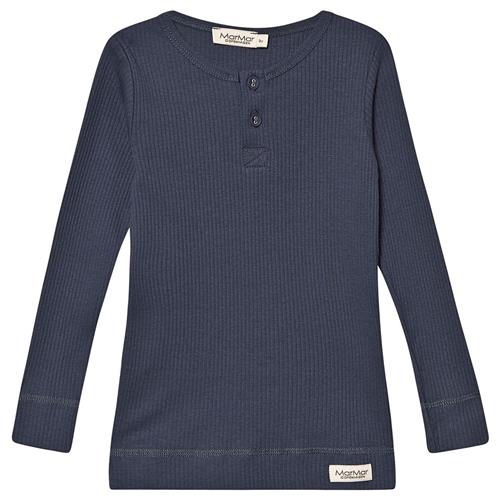 MarMar Copenhagen Rib T-shirt Blå 1 Y  Blå  1 år  Unisex