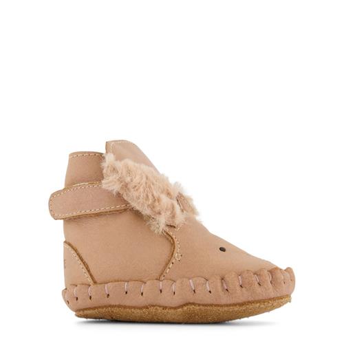 Donsje Amsterdam Kapi Exclusive Lining Før-sko Skoer Winter Bunny Light Rust Leather 0-6 Months    0-6 måneder  Unisex