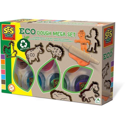 SES Creative Eco dough mega set (7x90gr with tools) 2-4 Y      unisex