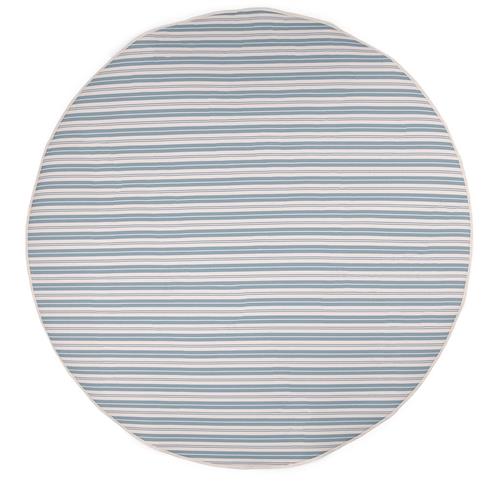 Buddy & Hope Emil Rundt Stribet Picnictæppe Blåt One Size      Unisex