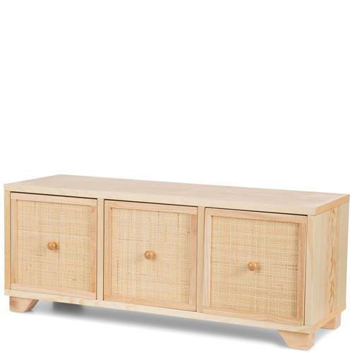 JOX Daisy Bænk Med Rattanskuffer Natur One Size      Unisex