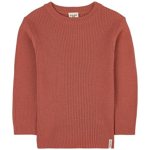 Kuling Ribstrikket Uldsweater Burnt Pink 74/80 cm  Lyserød  74/80 cm  Unisex