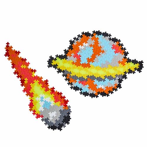 Plus-Plus Puzzle By Number Space Byggesæt 6-10 Y      Unisex