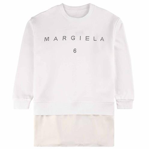 MM6 Margiela Sved Kjole Hvid 10 Y  Hvid  10 år  kvinde