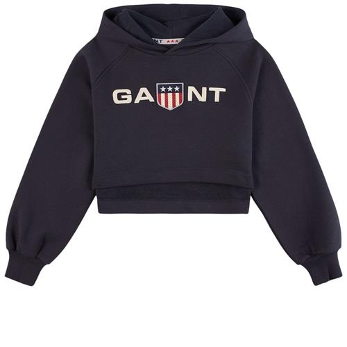 GANT Retro Shield Hættetrøje Evening Blue 170 cm  Marineblå  170 cm  kvinde