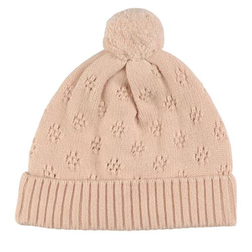 Buddy & Hope Strikket Hue Pearl Pink 44/46 cm  Lyserød Ensfarvet 44/46 cm  Unisex