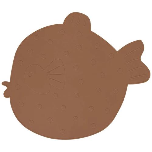 Se OYOY Little Finn Dækkeserviet Brun One Size      unisex ved Babyshop