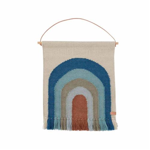 OYOY Follow The Rainbow Mini Vægdekoration Lyseblå One Size      Unisex