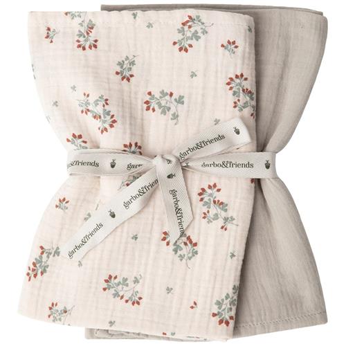 garbo&friends 2-pak Clover Muslintæpper One Size      Unisex