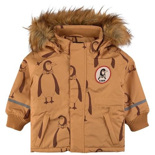 Mini Rodini Penguin K2 Mønstret Vinterjakke Beige 92/98 cm  Beige  92/98 cm  Unisex