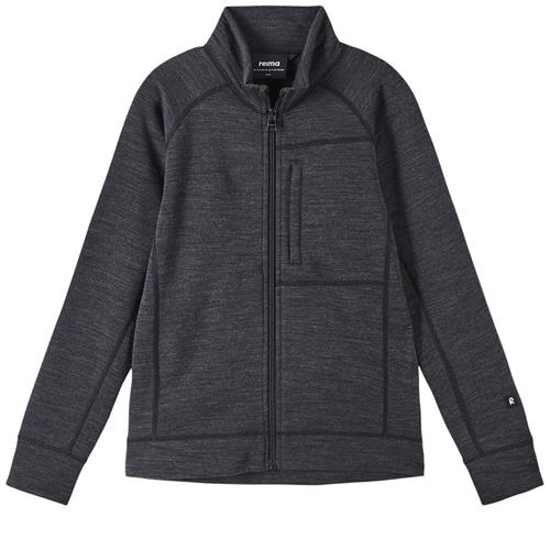 Reima Mahti Uldsweater Sort Melange 110 cm  Sort  110 cm  mand