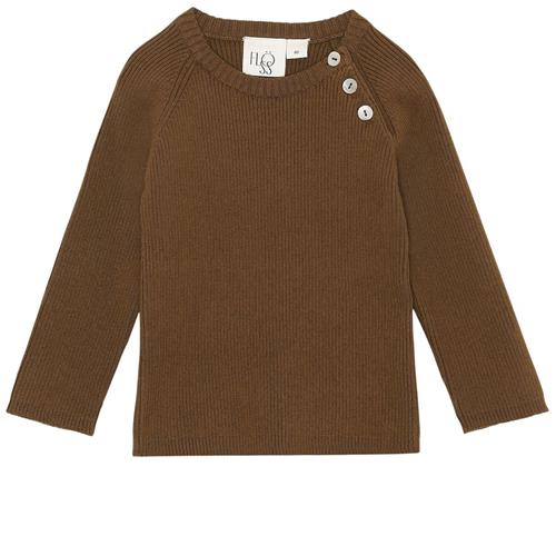 Flöss Flye Strikket Trøje Solid Walnut 62 cm  Brun  62 cm  Unisex