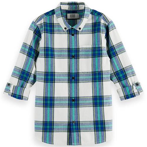 Scotch & Soda Ternet Skjorte Blå 14 Y  Blå  14 år  mand