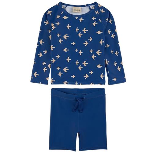 Kuling Rhodes Mønstret UV-sæt Swallows 86/92 cm  Blå  86/92 cm  Unisex