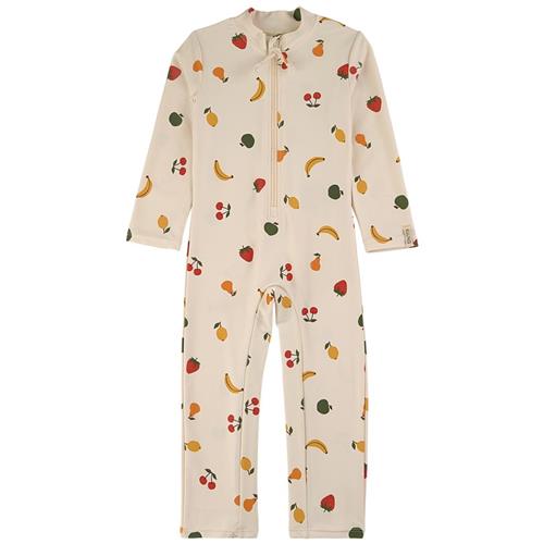 Kuling Seychelles Mønstret UV-dragt Med Frugter Cremefarvet 74/80 cm  Creme  74/80 cm  Unisex