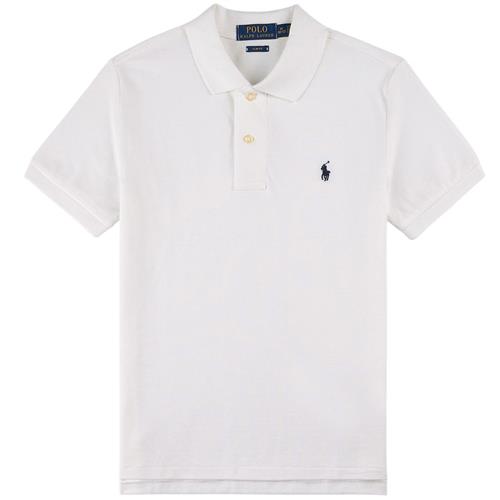 Ralph Lauren The Iconic Polo Shirt I Mesh White 6-7 Years  Hvid    mand