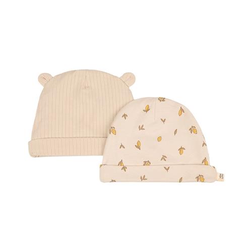 Buddy & Hope 2-pak Sigge GOTS Huer Lemon 48/50 cm  Beige  48/50 cm  Unisex
