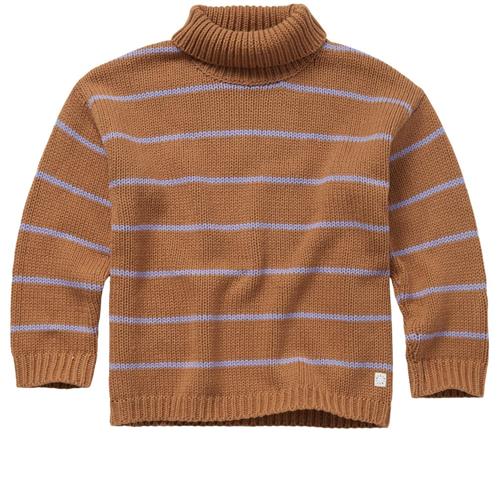 Sproet and Sprout Stribe Strikket Trøje Brun 12 Months  Brun  12 måneder  Unisex