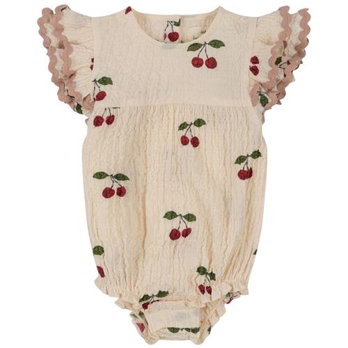 Konges Sløjd GOTS Elin Romper Ma Grande Cerise 9 months  Creme  9 måneder  kvinde