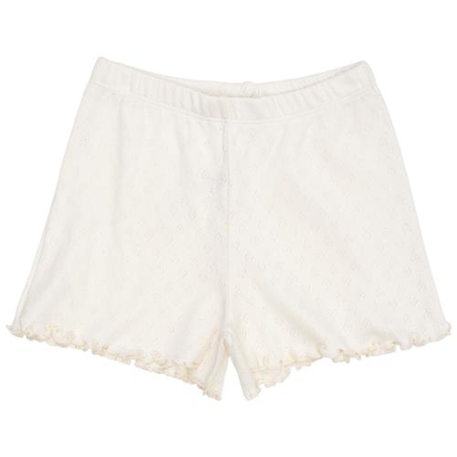 Copenhagen Colors Shorts I Pointelle Cremefarvet 86 cm  Creme  86 cm  kvinde