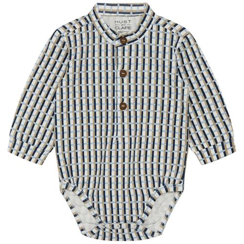 Hust&Claire Boye Romper Blues 56 cm  Blå  56 cm  mand