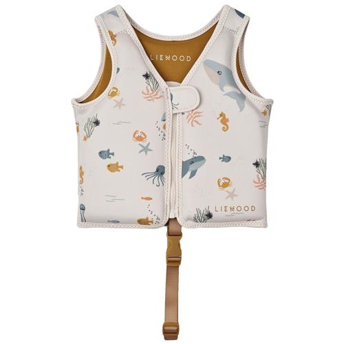 Liewood Dove Svømmevest Sea Creature Sandy 15-19 kg  Beige  15-19 kg  Unisex