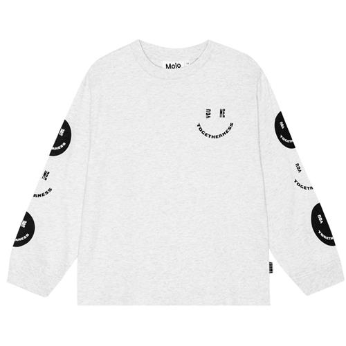 Molo GOTS Rube Langærmet T-shirt Togetherness 116 cm  Grå  116 cm  mand