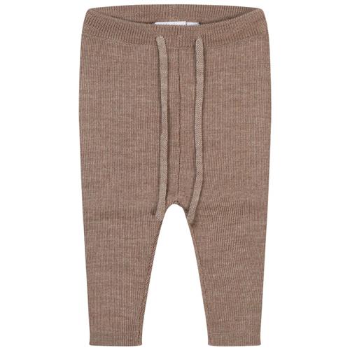 Flöss Kaya Strikkede Bukser Ash Melange 80 cm  Beige  80 cm  Unisex