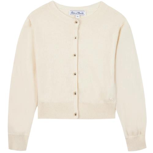 Tartine et Chocolat Uld-kashmir cardigan Perlefarve 3 Y  Creme  3 år  kvinde