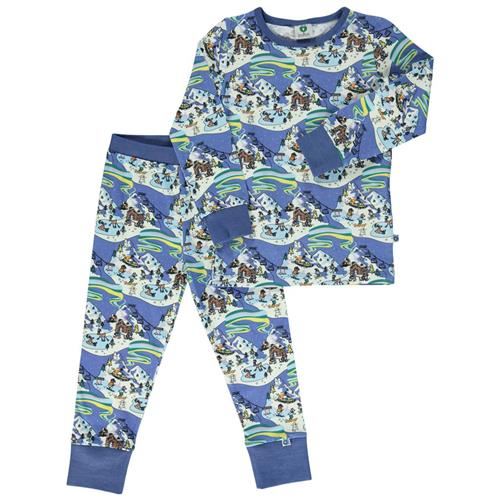 Småfolk Dreams Pyjama Federal Blue 3-4 Y  Blå  3-4 år  Unisex