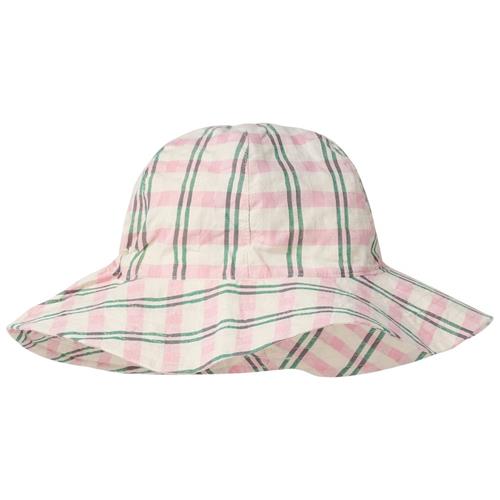 garbo&friends Seersucker Solhat Check Carnation 46/48 cm  Lyserød  46/48 cm  Unisex