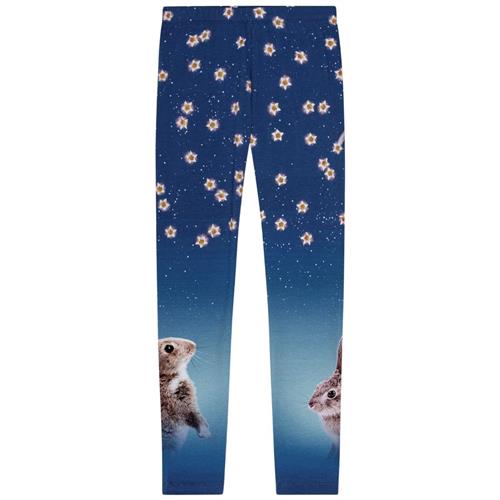 Molo GOTS Niki Leggings Shooting Stars 152 cm  Blå  152 cm  kvinde