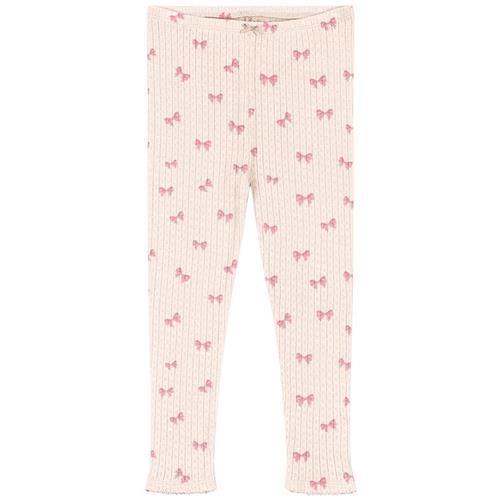 Konges Sløjd GOTS Minnie Leggings Rosia Bow 9 months  Lyserød  9 måneder  kvinde
