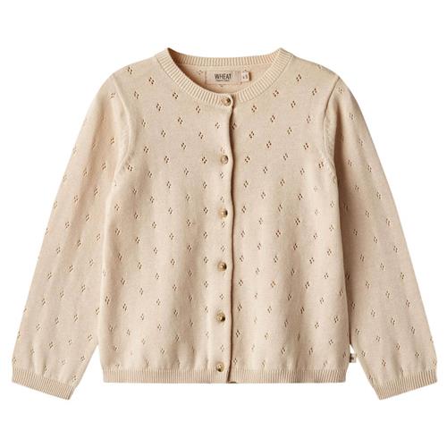 Wheat Maia Cardigan Sandshell 104cm  Beige  104 cm  kvinde