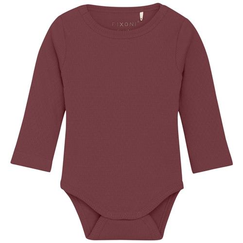 Fixoni Body LS Rib Wild Ginger Body LS Rib Baby Body Wild Ginger 50 cm  Brun  50 cm  Unisex