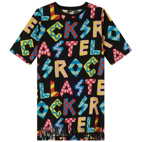 Stella McCartney Kids Mønstret T-shirt Kjole Sort 4 Y  Sort  4 år  kvinde