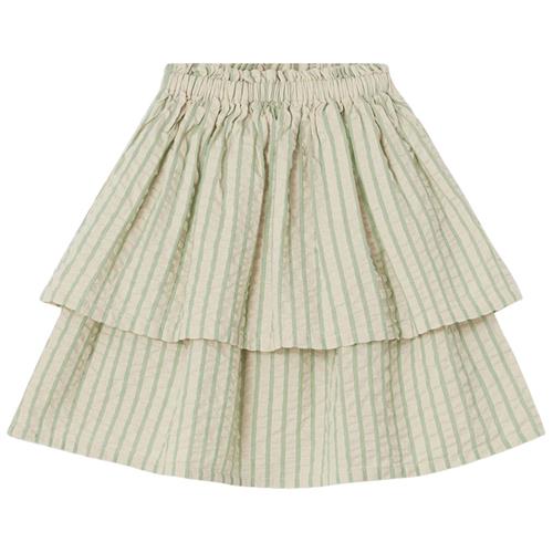 garbo&friends Stribet Nederdel Emerald 86/92 cm  Creme  86/92 cm  Unisex