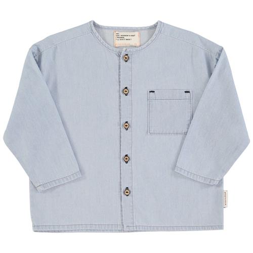 Piupiuchick Skjorte Light Blue Chambray 24 months  Blå  24 måneder  Unisex